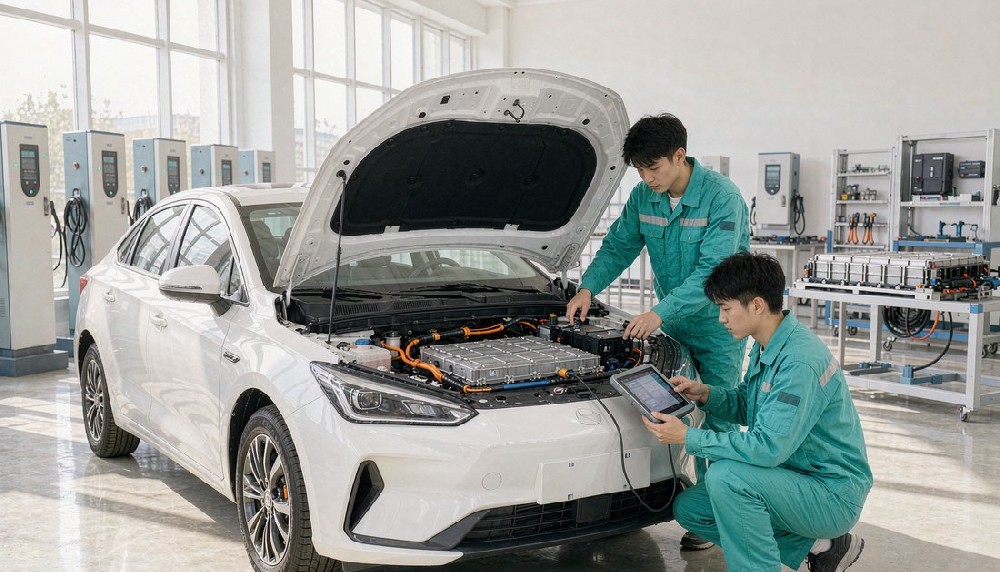 以旧换新政策下新能源车暴增,现在学三电维修有前途吗?报名条件与就业方向解析